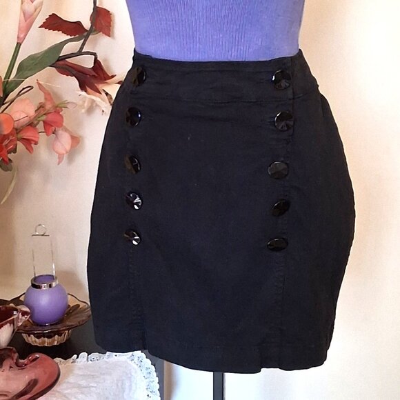 NWOT Colcci Black Mini High Waist Short Skirt Women’s Fall Winter Skirts - Picture 4 of 11